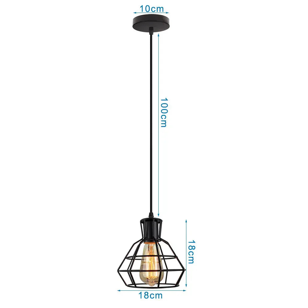Industrial Loft Pendant LED Ceiling Light for Home Living Room Kitchen Decor