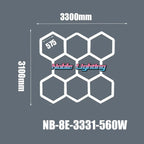 Hexagonal Ceiling & Wall LED Panel Lights for Salon Car Beauty Shop