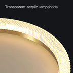 Modern Luxury Gold Ceiling Lamp: Circular Ring LED Light for Bedroom, Dining, Kitchen
