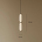 Glass Staircase Pendant Light: American Retro Minimalist Restaurant Foyer Artistic Lamp
