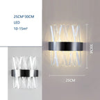 Crystal Wall Lamp: Modern Light Luxury for Living Room, Bedroom, and Corridor.