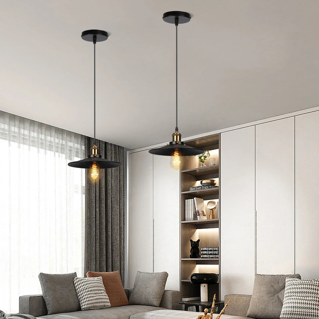 Iron Pendant Light for Dining Room, Kitchen, and Bedroom