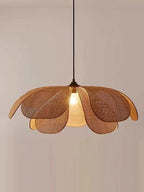 Rattan Chandelier Handmade Wabi Sabi Pendant Lights Fixtures Loft Living Room Decor