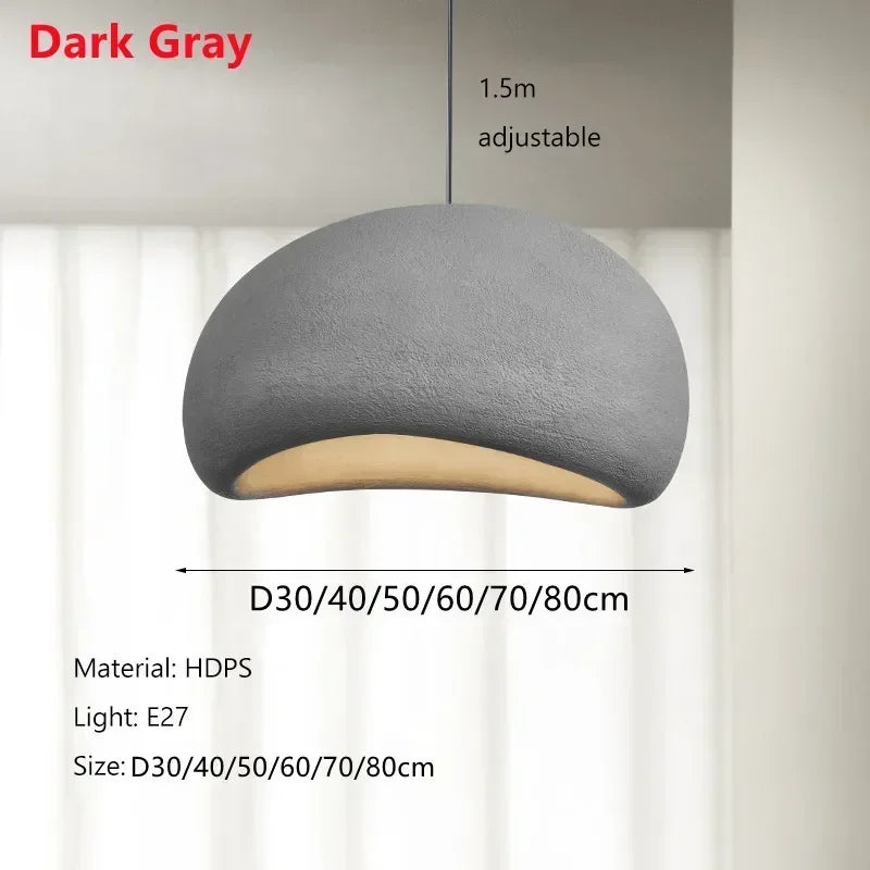 Minimalist LED Pendant Chandelier Light for Living Room - Wabi Sabi Design