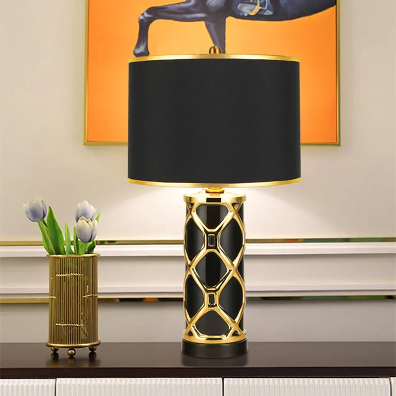 Ceramic Nordic Table Lamp: Luxury Designer Replica for Home Living Room and Bedroom Décor
