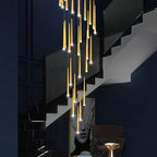 Modern LED Tapered Chandelier for Living Room, Kitchen, and Hall