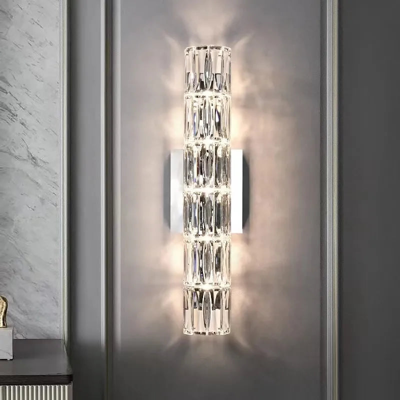 Luster Crystal Wall Sconces: Modern Elegant Glass Wall Light Fixtures