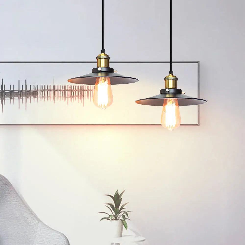 Retro Pendant Lights: Industrial Living Room Hanging Lamp Luminaire Vintage Lighting