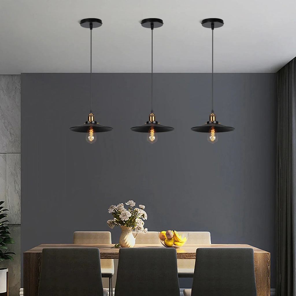 Retro Pendant Lights: Industrial Living Room Hanging Lamp Luminaire Vintage Lighting