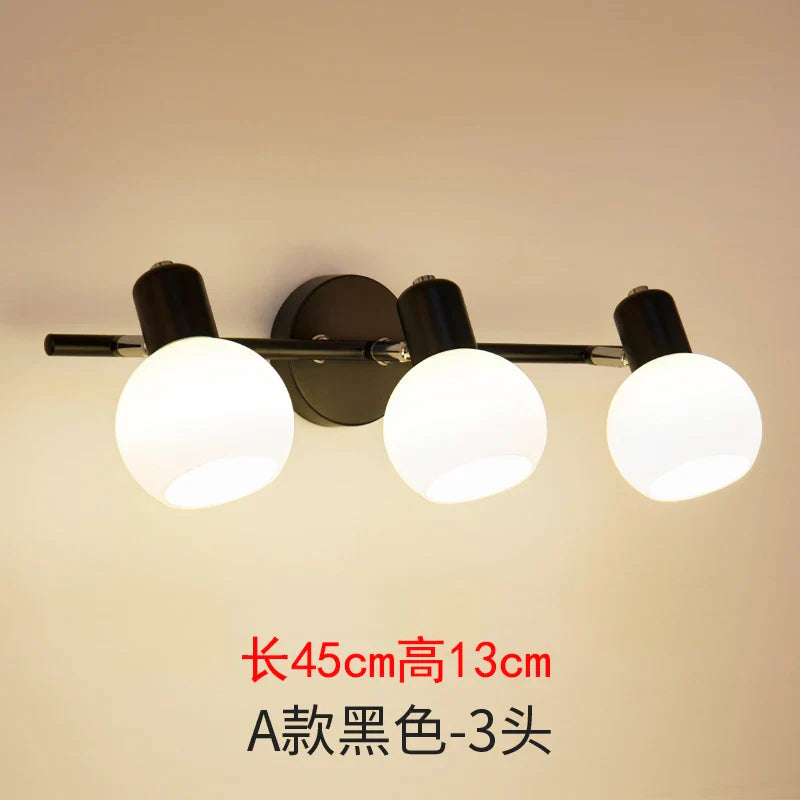 Rotatable Bathroom Mirror Light Wall Sconces, Modern LED Fixtures for Home Decor.