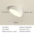 LED Semicircular Ceiling Light for Bedroom, Aisle, Balcony - Modern & Creative Lighting Fixtures