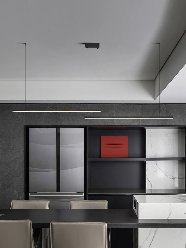 Modern Minimalist Nordic Chandelier Strip Lamps for Dining Room, Bar Table, and More