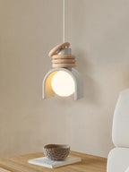 Resin LED Pendant Lamp: Elegant E27 Dropshipping for Bedroom, Dining Room