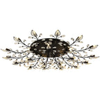 Crystal Ceiling Chandelier LED Fixture Lights for Living Room Bedroom by Samsarah Lighting