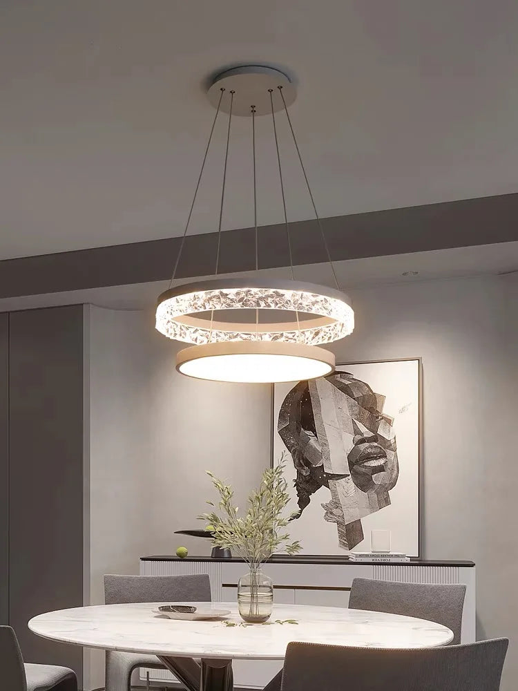 LED Chandelier Pendant Light with Remote Control for Home Decor