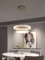 LED Chandelier Pendant Light with Remote Control for Home Decor