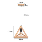 Vintage Industrial Wood Pendant Light Chandelier for Kitchen Island Living Room