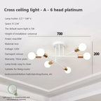 LED Ceiling Chandelier: Modern Light Fixture for Living Room, Bedroom, Hall - Indoor Home Decor