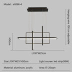 LED Rectangle Pendant Lights for Dining Room and Kitchen