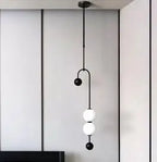 Black & Gold Minimalist Iron Chandelier - Modern Nordic Design Lighting