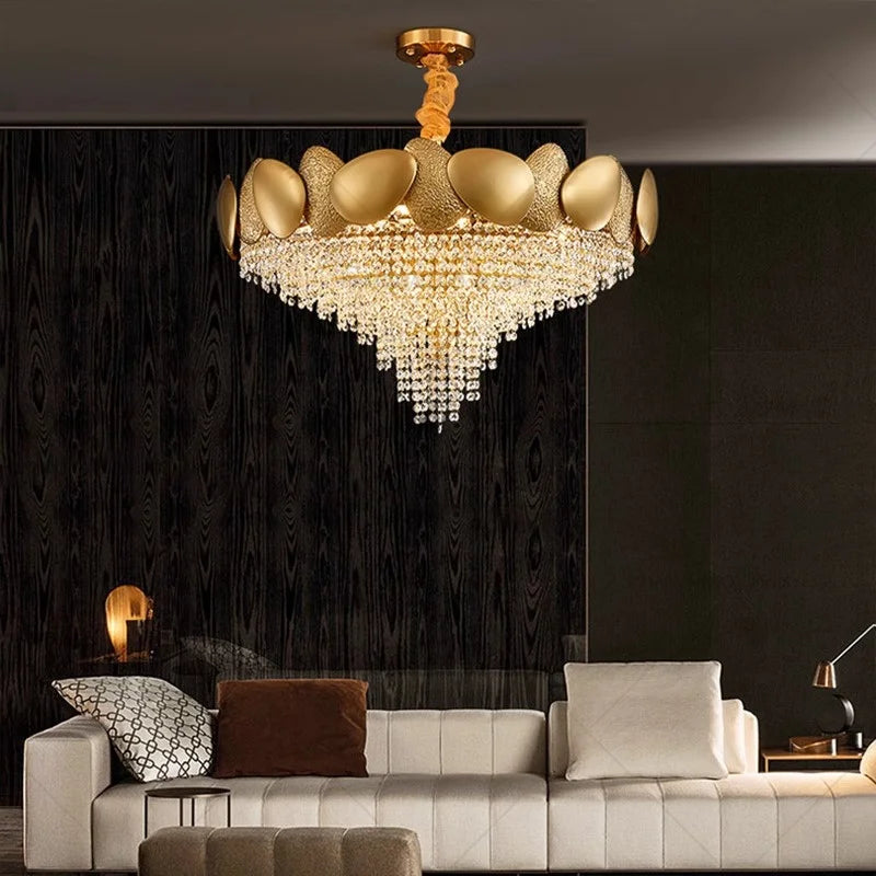 Elegant Crystal Chandelier for Villa Hotel Project Bedroom Restaurant Living Room