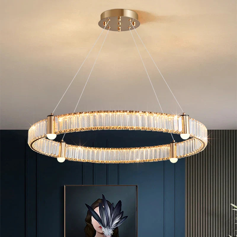 Nordic Crystal Ceiling Chandelier LED Indoor Lighting