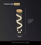 Ceramic Petal Hanging Chandelier - Elegant Décor for Hotel, Restaurant, and Home