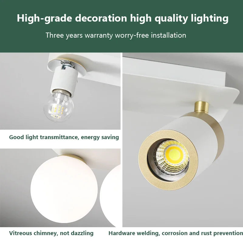 Glass Ball LED Ceiling Wall Light - Nordic Modern Minimalist Design