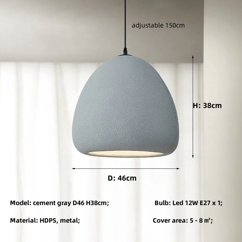 Nordic Dining Room Pendant Lights Wabi Sabi LED Hanging Lamps Fixtures
