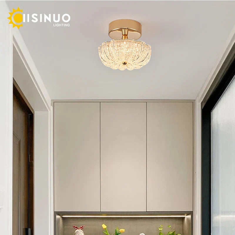 Gold LED Ceiling Light for Home Bedroom Living Room Kitchen Lighting Fixtures