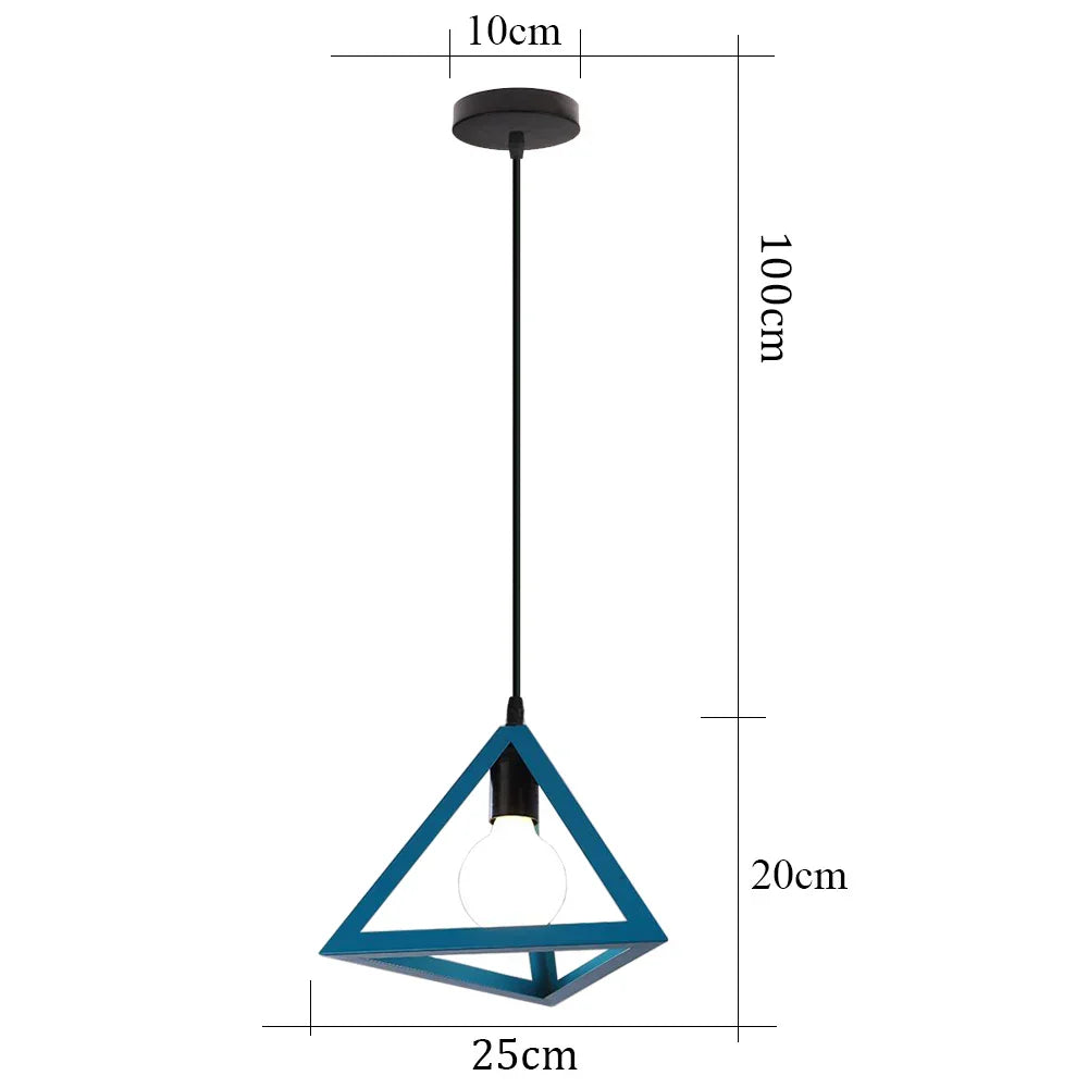 Retro Loft Industrial Pendant Light Chandelier Home Kitchen Decor Lampshade