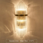 Crystal Gold LED Wall Sconce Modern Light for Bedroom Living Room Home Decor