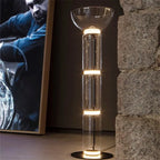 Noctambule Glass Floor Lamp: Italian Design, Bright Stand Lighting for Living Room