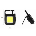 Mini LED Keychain Light: USB Rechargeable Portable Multifunctional Camping Flashlight
