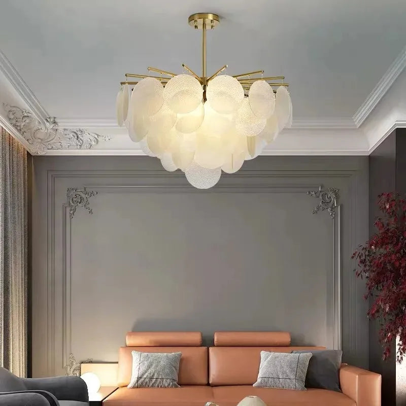 Modern Glass Chandelier Living Room Dining Bedroom Hall Pendant Lamp