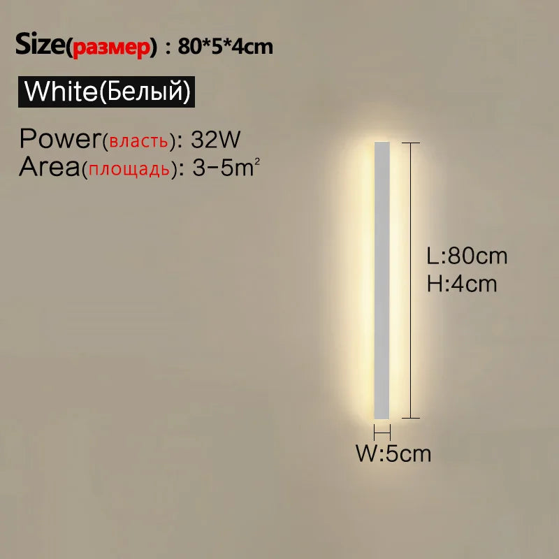 Modern Nordic Outdoor Wall Light LED IP65 110/220v - Waterproof Garden Wall Lamp