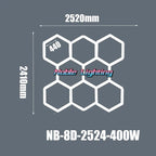 Hexagonal Ceiling & Wall LED Panel Lights for Salon Car Beauty Shop