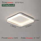 Square Ceiling Lamp | Modern Nordic LED Bedroom Master Light
