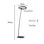 Circular Luminescence LED Floor Lamp for Living Room Bedroom Hotel Decor