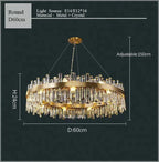 Crystal LED Oval Chandelier for Dining Room Lighting