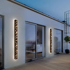 Butterfly Pattern LED Outdoor Wall Sconce Black, Garage Yard Decor Lighting