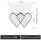 Crystal Chandelier: Modern Dining Table & Bar Lamp for Bedroom & Dining Room Lighting