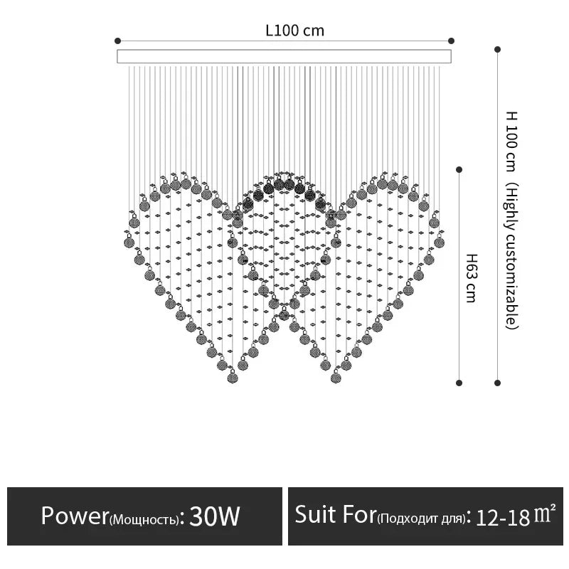 Crystal Chandelier: Modern Dining Table & Bar Lamp for Bedroom & Dining Room Lighting