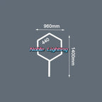 Hexagon LED Garage Ceiling Light for Auto Body Repair Workshop