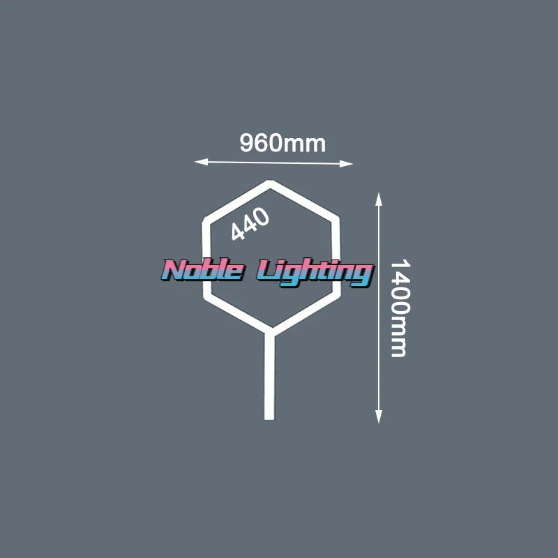 Hexagon LED Garage Ceiling Light for Auto Body Repair Workshop