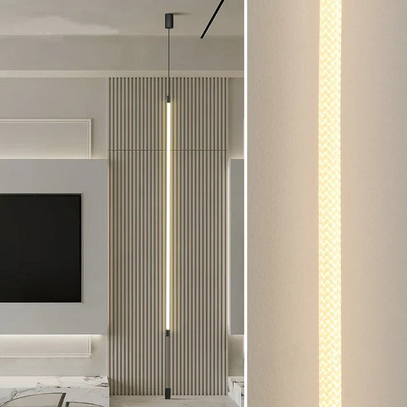 Minimalist Fiber Woven Silicone Line Chandelier
