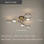 Gold Frame LED Remote Control Dimmable Ceiling Lamp for Living Room, Dining, Bedroom