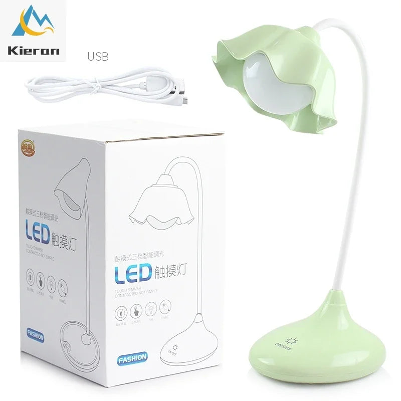 Lotus Floor Lamp: Modern LED Desk Lamp for Bedroom Study Living Room