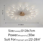 Nordic Gold LED Chandelier Ceiling Lights for Home Lighting