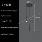 Modern LED Staircase Pendant Chandelier for Living Room Lighting